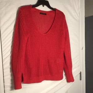 Banana Republic red Italian linen sweater